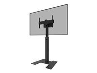 Stojan - fixný - pre plochý panel - uzamykateľný - oceľ - čierna - veľkosť obrazovky: 37"-75" - podlahové prevedenie