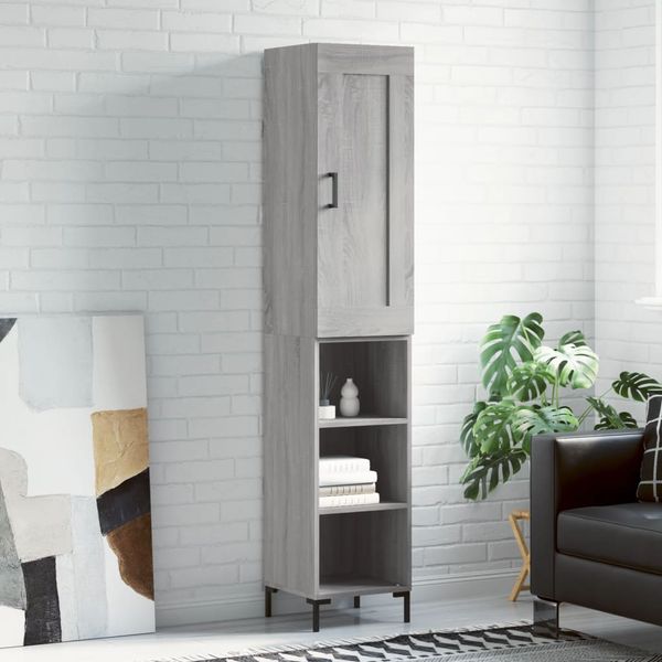 vidaXL Vysoká skrinka dub sonoma 34,5x34x180 cm spracované drevo