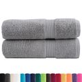 vidaXL Prémiové utierky na ruky SOLUND 2 ks sivé 50x100 cm 600 g/m²
