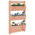 vidaXL Nástenný kvetináč 3-poschodový 60x18,5x110 cm masívny douglas