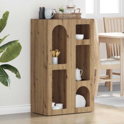 vidaXL Servírovacia skriňa ELST Remeselný dub 59 x 35 x 100,5 cm