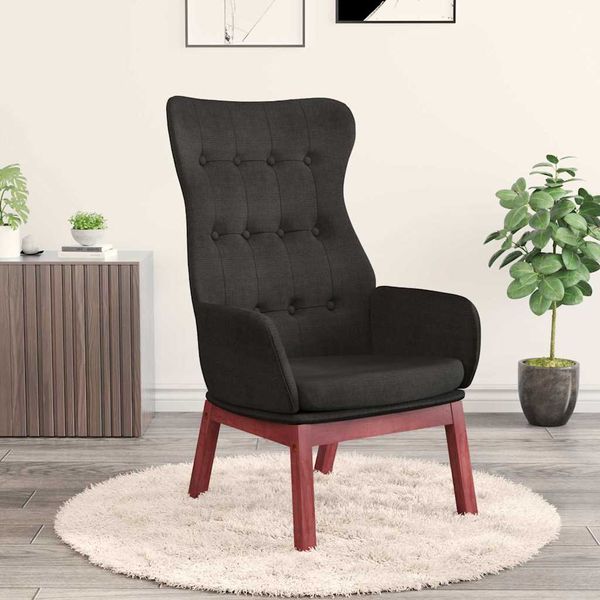 vidaXL Relaxačné kreslo čierne látkové