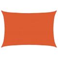 vidaXL Tieniaca plachta 160 g/m² obdĺžniková oranžová 5x7 m HDPE