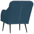 VidaXL Kreslo modré 63x76x80 cm zamat
