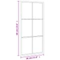 vidaXL Nástenné zrkadlo čierne 30x60 cm obdĺžnikové železné