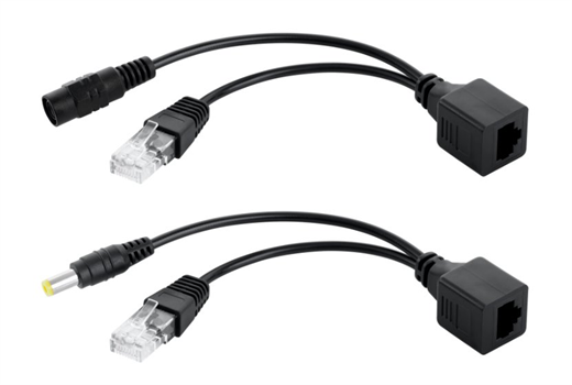 Pasívny PoE univerzálny súbor (PoE Splitter + PoE Injector)