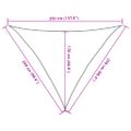 vidaXL Tieniaca plachta 160 g/m² modrá 2,5x2,5x3,5 m HDPE