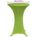 vidaXL Naťahovacie obrusy na stôl 4 ks zelené 60 cm