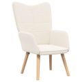 vidaXL kreslo Krémová 62 x 67 x 95,5 cm Sherpa látka