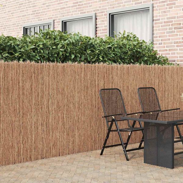 vidaXL Plot z raždia Hnedá 400 x 150 cm Brezové drevo
