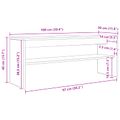 vidaXL TV skrinka 100 x 30 x 40 cm Remeselný dub Kompozitné drevo