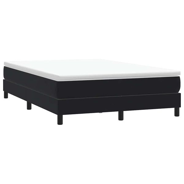 vidaXL Posteľný rám boxspring bez matracom čierny 160x210 cm zamat