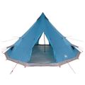 vidaXL Tipi stan so strechou s úložiskom Modrá 560 x 560 x 300 cm taft