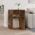 vidaXL Koncový stôl Dymová dub 39,7 x 39,7 x 60 cm Kompozitné drevo