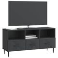 vidaXL TV skrinka Čierna 102 x 34,5 x 50 cm Kompozitné drevo