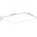 vidaXL Stolová doska živá hrana 90x80x2,5 cm masívne mango