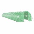 vidaXL Fóliovník s oceľovým rámom zelený 60 m² 20x3x2 m