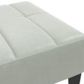 vidaXL Podnožka bledosivá 77x55x31 cm zamat
