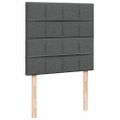 vidaXL Posteľný rám boxsping s matracom tmavosivý 80x200 cm látka