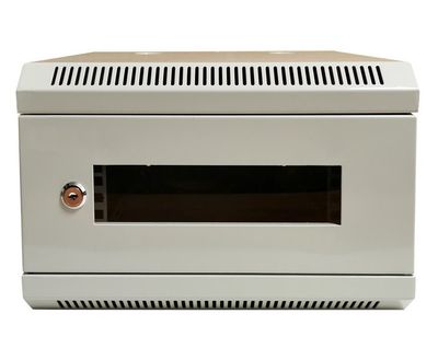 XtendLan Skříň 10", 4U, 280x350, sivý, presklený Rozvádzač, 10", na stenu, jednodielny, výška 4U, 350 x 280, sklenené dvere, plexisklo, nosnosť 50 kg, sivý