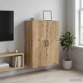 vidaXL Nástenná skrinka 66 x 34,5 x 90 cm Kompozitné drevo Dub artisan
