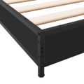 vidaXL Posteľný rám čierny 140x190 cm kompozitné drevo a kov