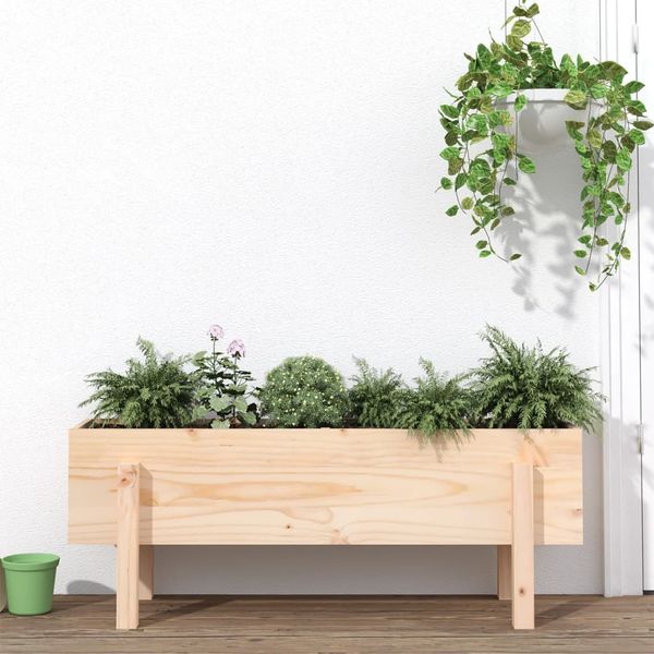 vidaXL Vyvýšený záhradný záhon 101x30x38 cm, borovicový masív