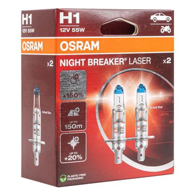 Halogénová žiarovka Osram H1 12V 55W P14.5s NIGHT BREAKER UNLIMITED / 2ks