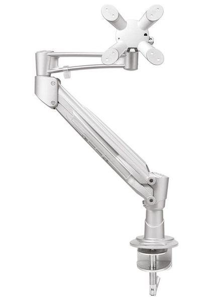 Neomounts FPMA-D940HC / Flat Screen Desk Mount (clamp)  / Silver Držák, VESA, stolní, pro plochý monitor, úhloprícka 10"-37", náklon 60°, otácení 360°, rotace 180°, nosnost 15kg, stríbrný