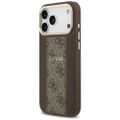 Puzdro Guess pre iPhone 17 Pro Max HC MAGSAFE PU S/ 4G PU STRIPE hnedé
