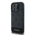 Puzdro Guess pre iPhone 16 Pro Max 6,9" GUHCP16XG4GLGR sivé hardcase 4G Bottom Stripe