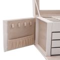 VidaXL Šperkovnica 4-vrstvová s zrkadlom uzamykateľné 22,5x17,5x16,5cm