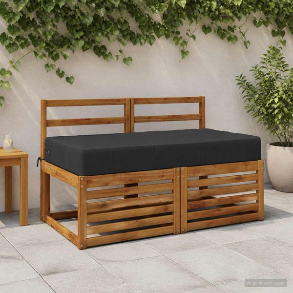 vidaXL Podložka na sedadlo SOEST 100% polyester Tmavo modrá
