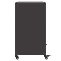 vidaXL Komoda čierna 68x39x72 cm oceľ
