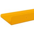 vidaXL Závesná polica 3 ks Horčicová žltá 40 x 9 x 2,5 cm Oceľ