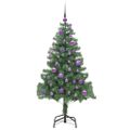 vidaXL Vianočný stromček Zelená 150 cm PVC