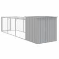 vidaXL Klietka pre kurčatá výbeh bledosivá 110x405x110 cm poz. oceľ