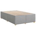 vidaXL Posteľ boxspring s matracom Svetlosivá 120 x 200 cm Látka