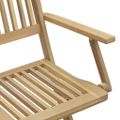 vidaXL Skladacie stoličky 4 ks 57,5x54,5x90 cm Masívne drevo akácia