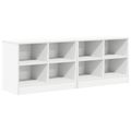 vidaXL Skriňa pod posteľ 2 ks Biela 66 x 33 x 48 cm Kompozitné drevo