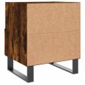 vidaXL Nočné stolíky 2 ks dymový dub 40x35x47,5 cm kompozitné drevo