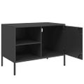 vidaXL TV skrinky 2 ks čierne 68x39x50,5 cm oceľ