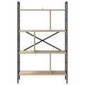 vidaXL Regál na knihy 7 úrovní 75 x 30 x 123,5 cm Kompozitné drevo