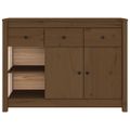 vidaXL Komoda medovo-hnedá 100x35x74 cm masívne borovicové drevo