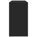 vidaXL Stolík so zásuvkami a skrinkou čierny 100x40x73 cm sprac. drevo
