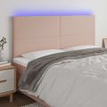 VidaXL Čelo postele kapučínové 180x5x118/128 cm umelá koža