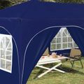 vidaXL Prístrešok na párty 575 x 288 x 245 cm Modrá Oxfordská látka