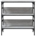 vidaXL Konzolový stolík sivý sonoma 75x32x75 cm kompozitné drevo