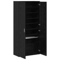 vidaXL Highboard 80 x 39 x 178 cm Kompozitné drevo Čierny dub