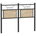 vidaXL Náhradné čelo postele, dub sonoma 120 cm, kompozitné drevo a oceľ